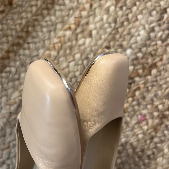 Karl Lagerfeld Cream Ballet Flats with Rounded Toe - Picture 5 of 6